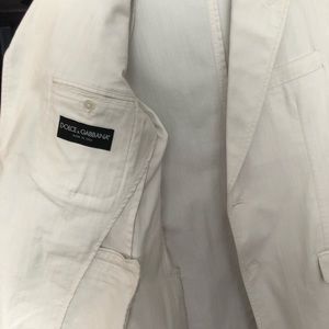 Dolce and Gabbana White Blazer